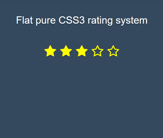 Flat pure CSS3 