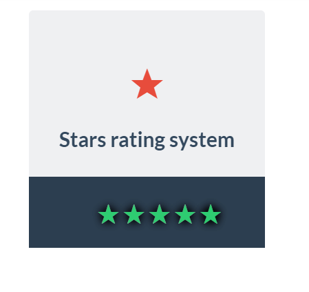 Full css3 only colorful star ratings 