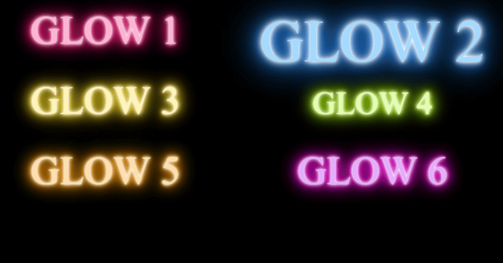 GSAP animate multiple CSS3 text-shadow css glowing text animation