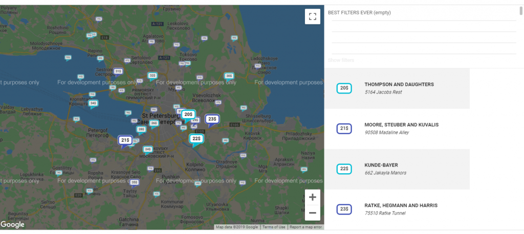 React js google map