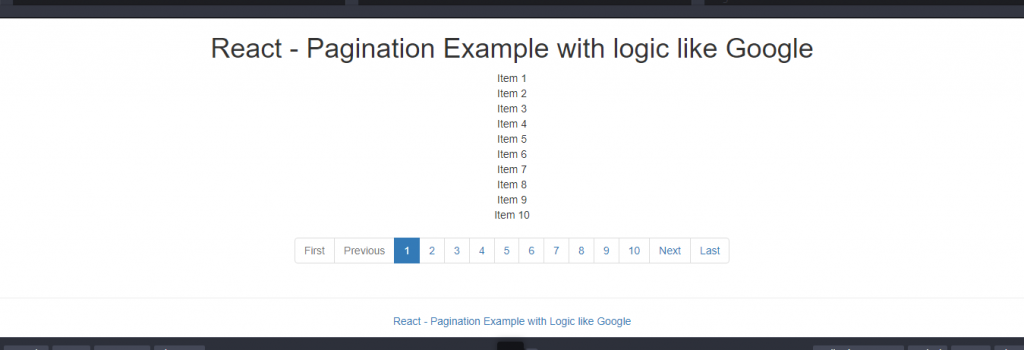 Pagination Example Like Google