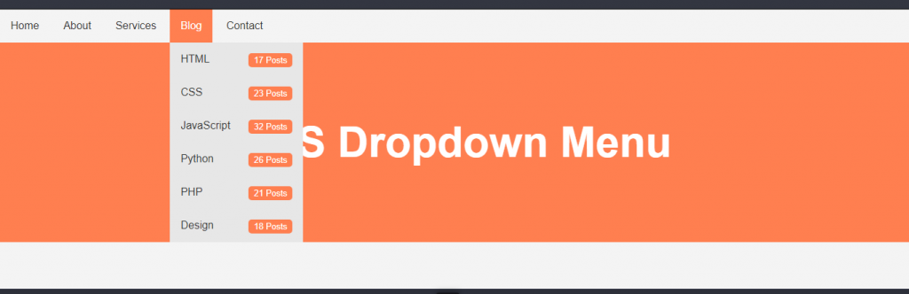 html Dropdown 