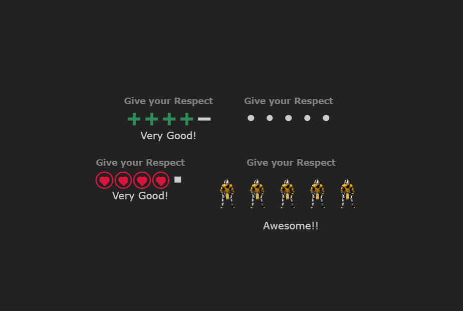 Rating System (CSS Only) 