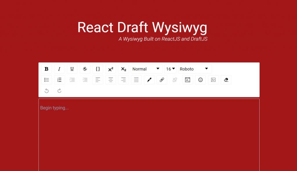 React Wysiwyg Rich Text Editor