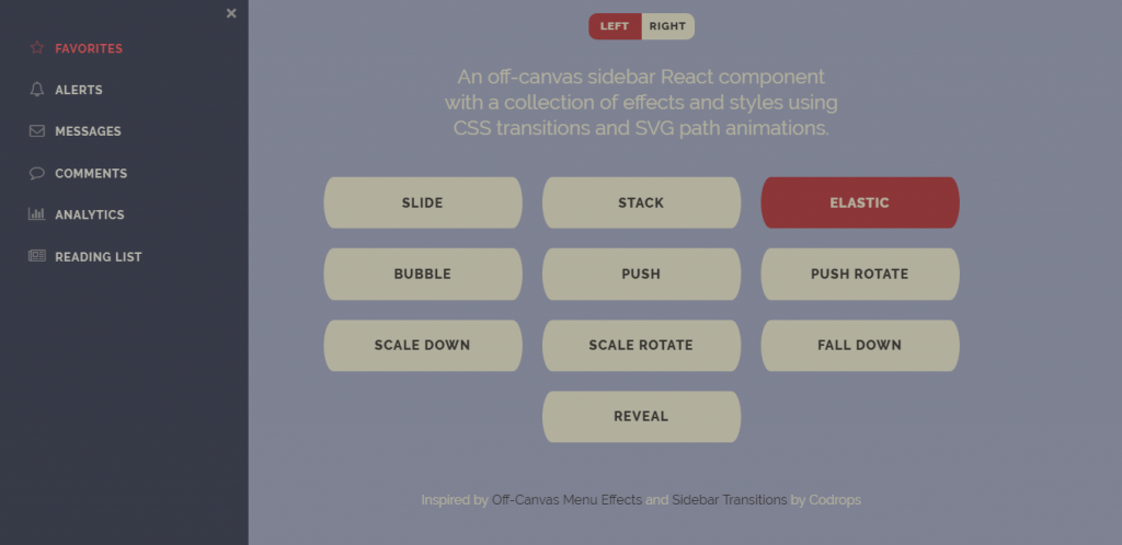 React burger menu