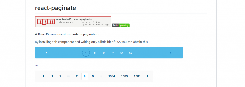 React JS pagination example