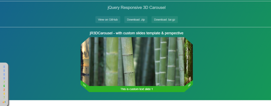 Responsive carousel slider