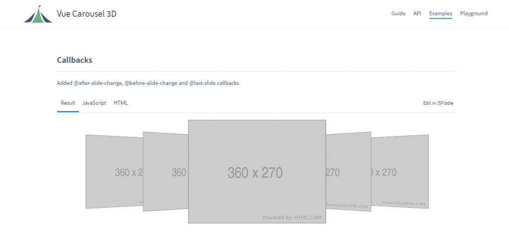 CSS JavaScript Carousel 3D