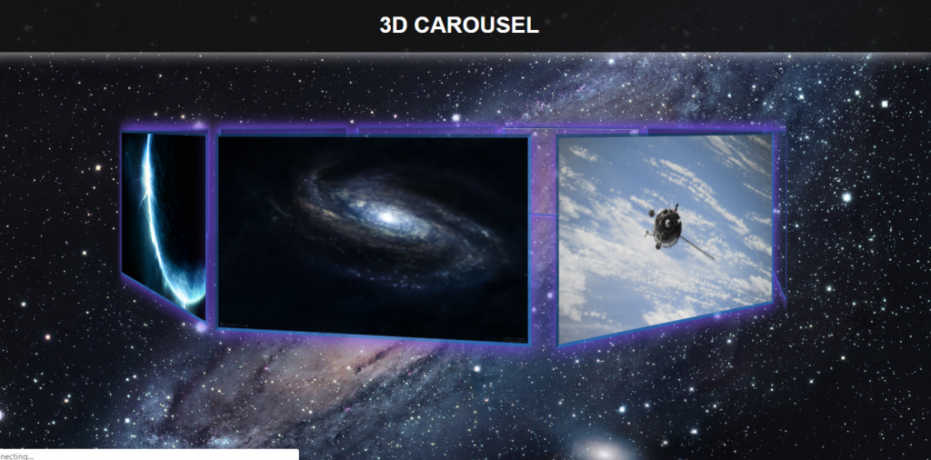 CSS carousel slider 3D