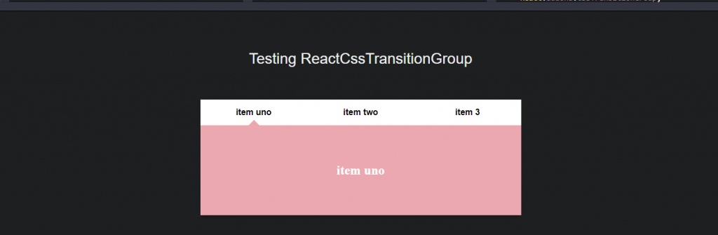 React tab component