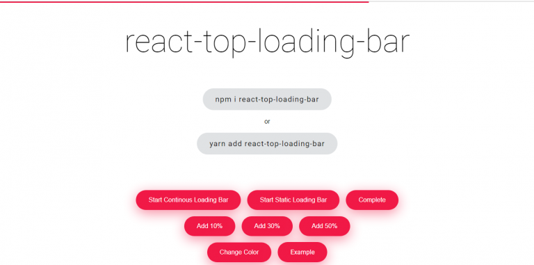 React Loader and Spinner Progress Bar Examples - OnAirCode