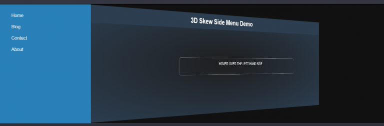 Animated 3D Menu Flipping With CSS and JavaScript - OnAirCode