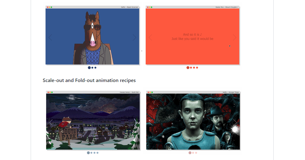 Best animated carousel examples
