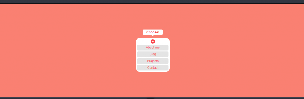 Hidden menu (CSS & HTML5)