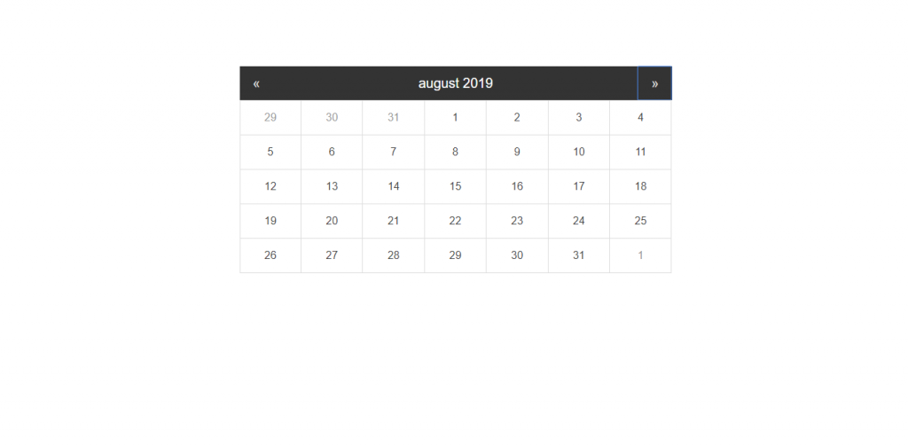 Calendar Component