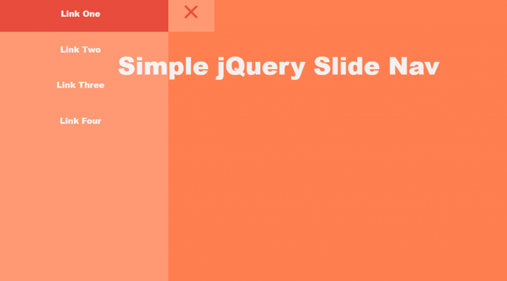 Simple jQuery Slide Menu