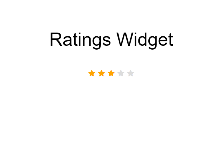 Star Ratings UI 