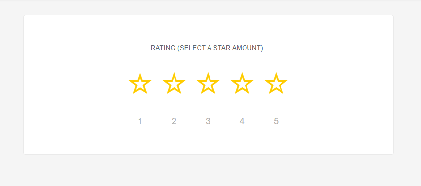 Star rating for email 