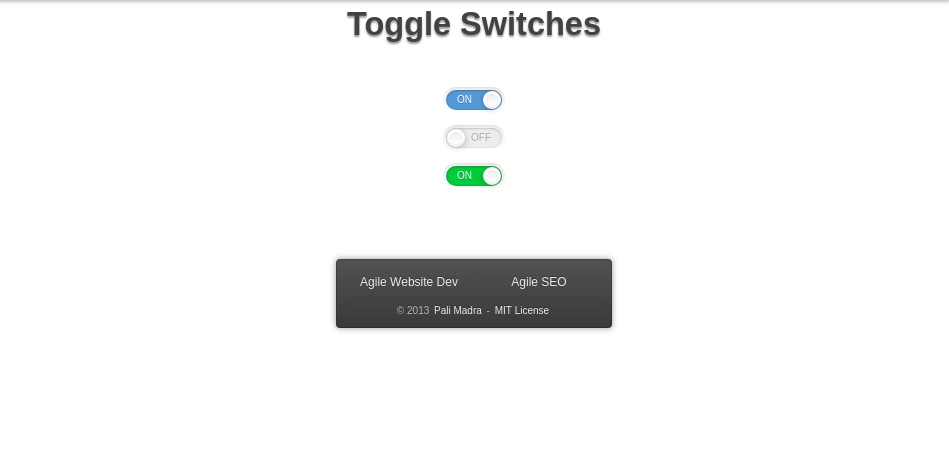 multiple buttons HTML Switch