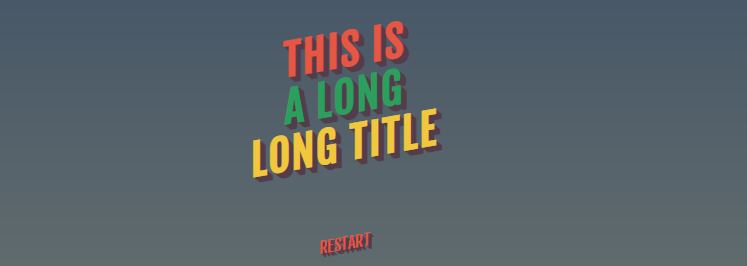 Title Text Animation