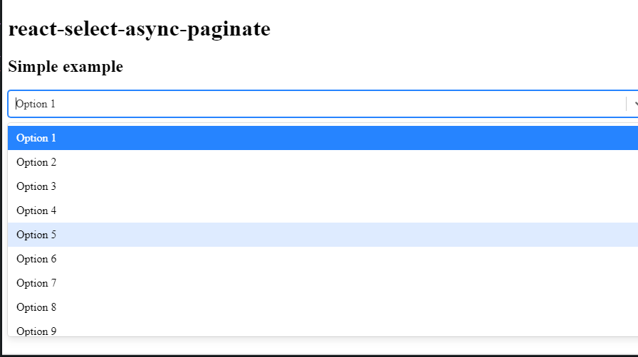 select async paginate