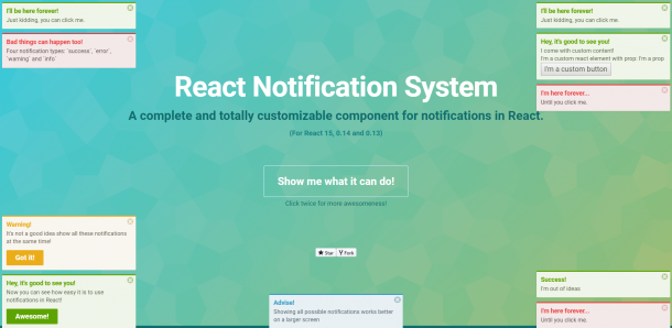 9 React Notification Component - OnAirCode