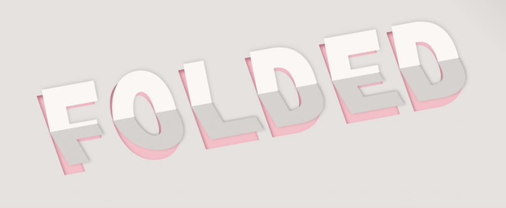 Animated CSS only 3D paper fold text effect  JavaScript Animation