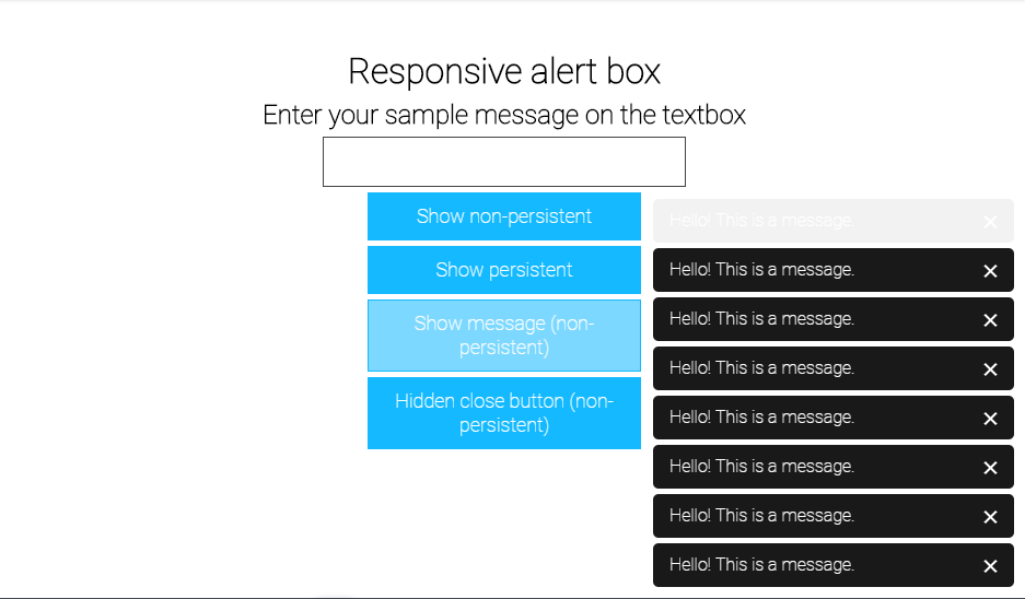 15+ JavaScript Alert Box Design Examples - OnAirCode