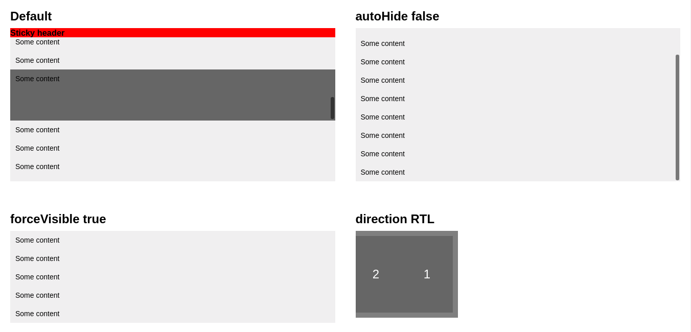 React Custom Scrollbar Components - OnAirCode