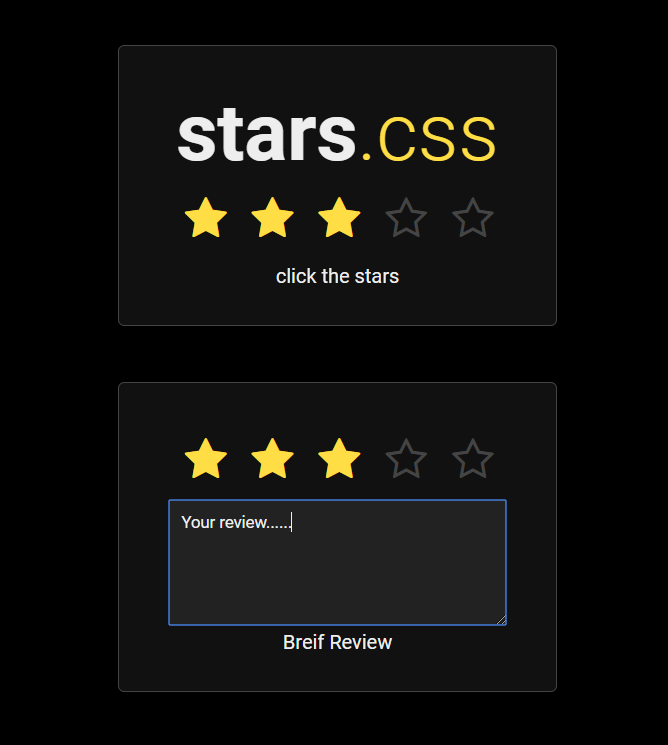 simple star background in css