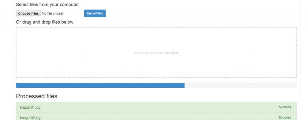 Bootstrap Drag and Drop Upload