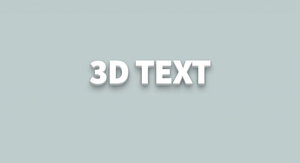 3D-Text with Text-Shadow