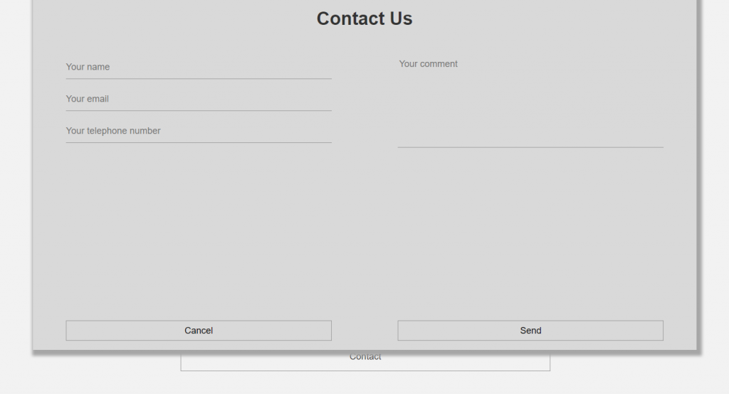 CSS Only, Responsive Modal Form