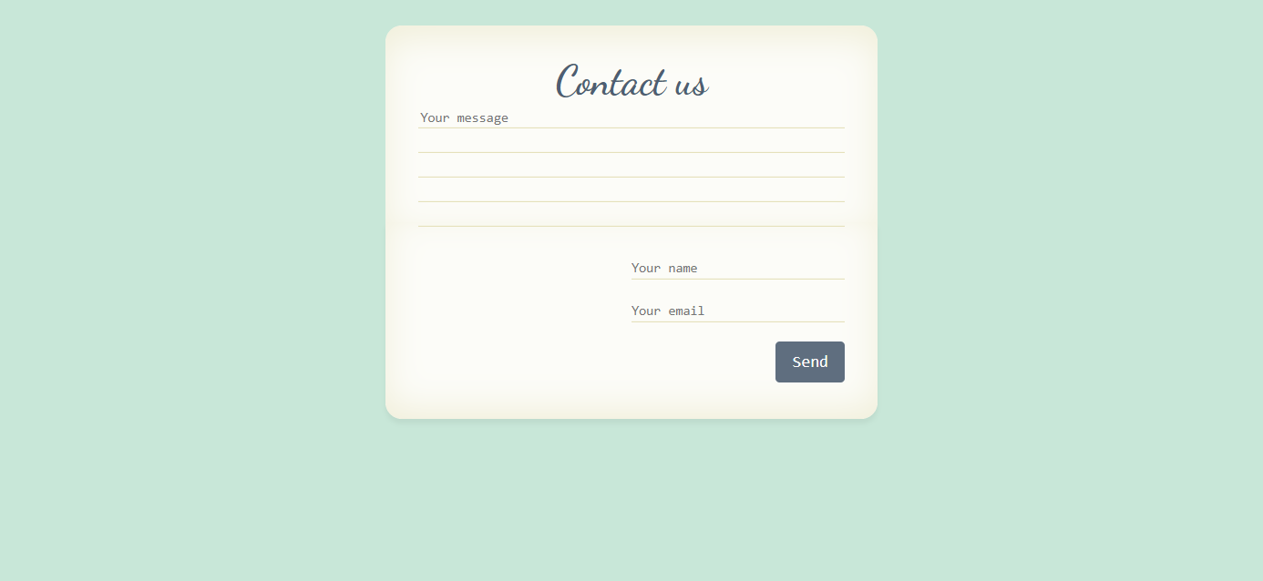 20 Beautiful CSS Contact Forms Code Examples - OnAirCode