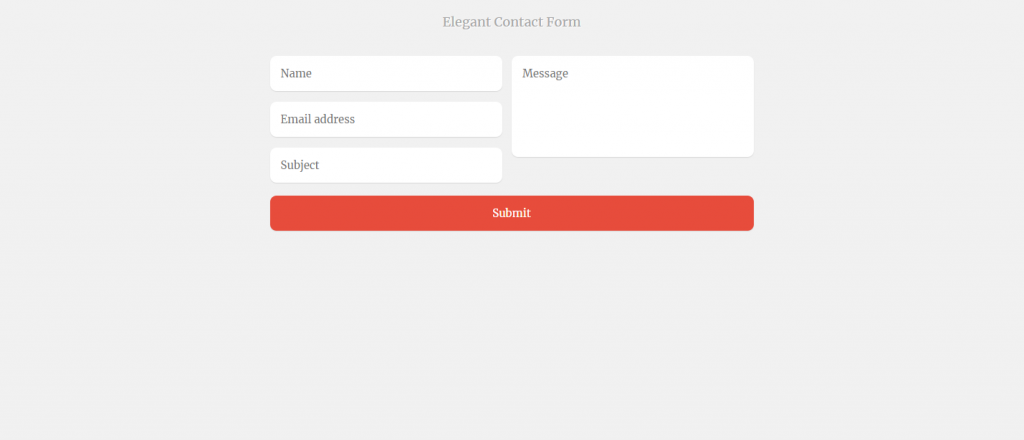 Elegant Contact forms