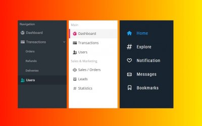 React Sidebar Menu Component Examples - OnAirCode