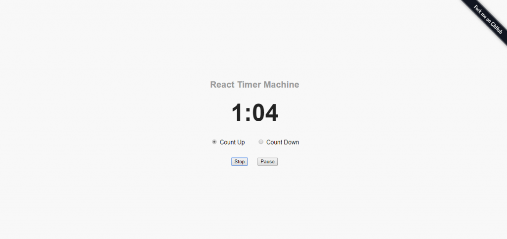two way react timer clock example
