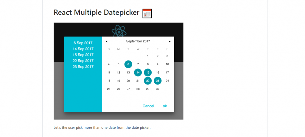 Multiple Datepicker