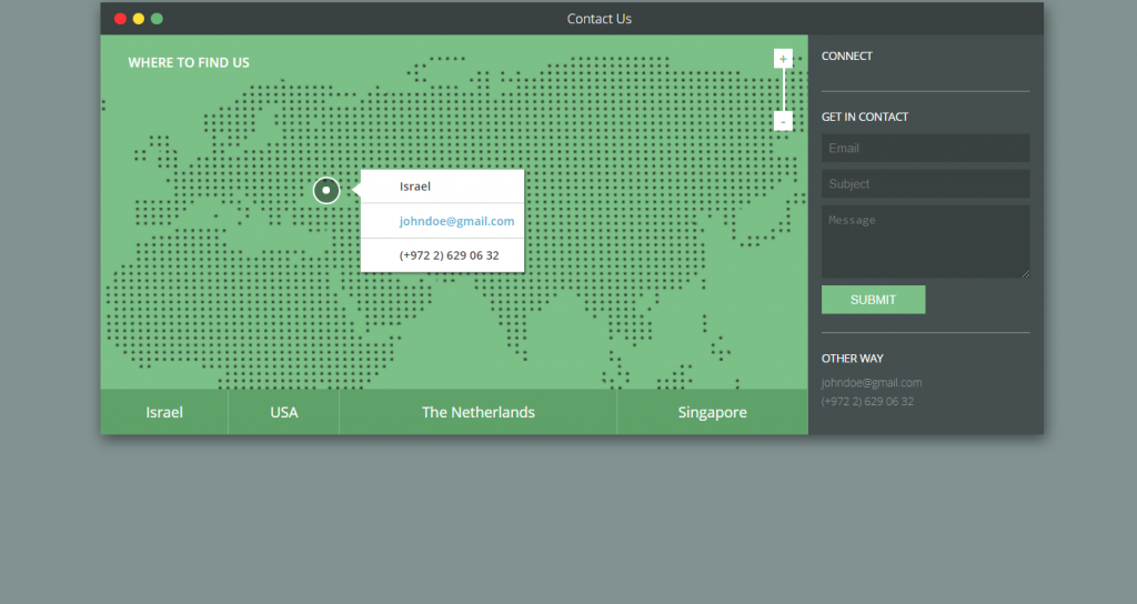 Responsive Contact Form with Map