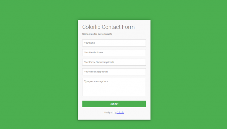 20 Beautiful CSS Contact Forms Code Examples - OnAirCode