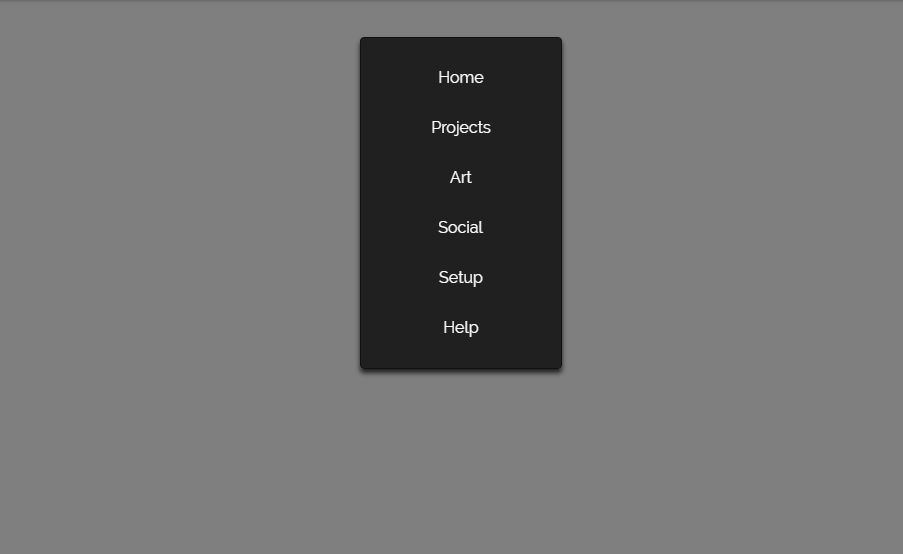 automated animation for sidebar navigation menu