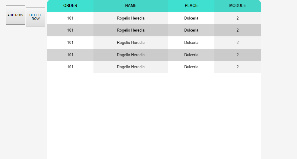 basic table