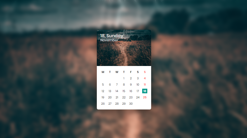 beautiful calendar layout