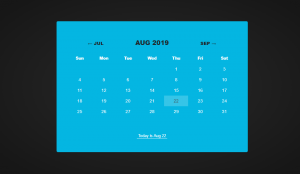 20+ CSS Calendar Examples Inspiration Design - OnAirCode