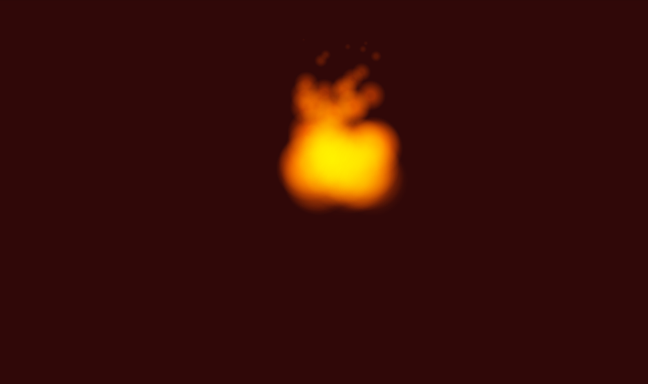 blurry fire animation effect