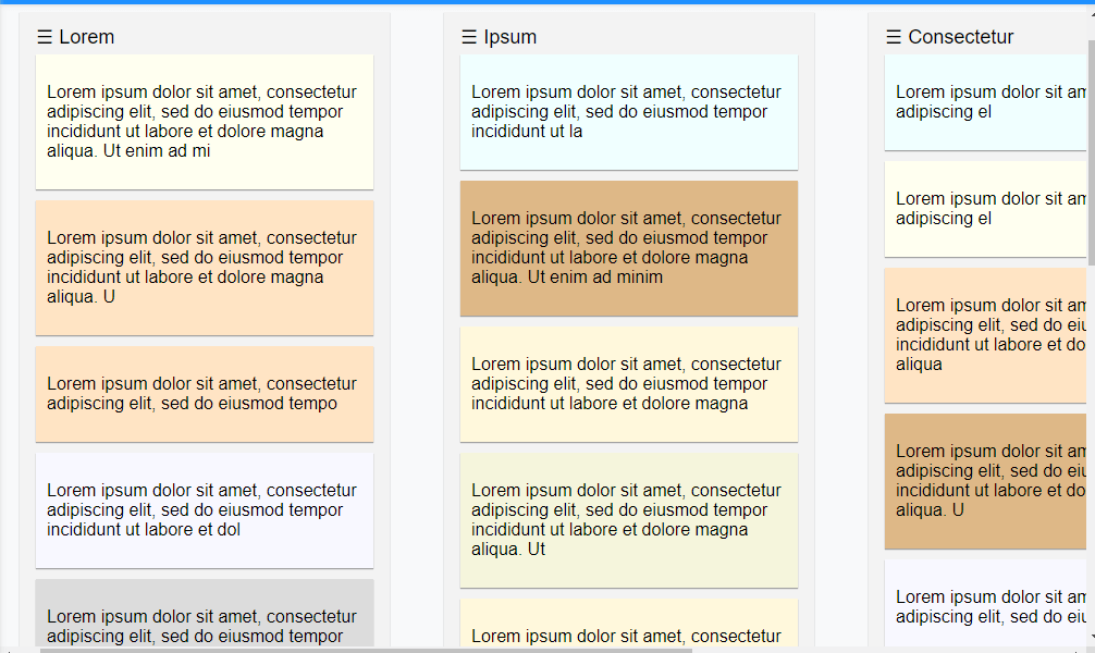 react draggable list view