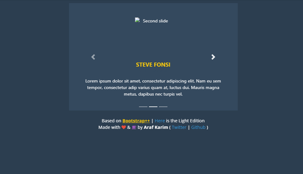 bootstrap carousel slider example with css only