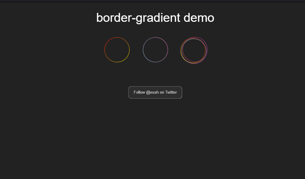 circular gradient border