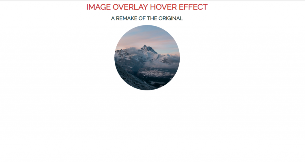 circular image overlay effect