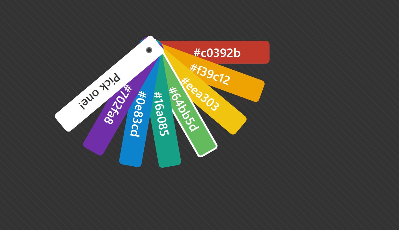 HTML CSS Color Palette